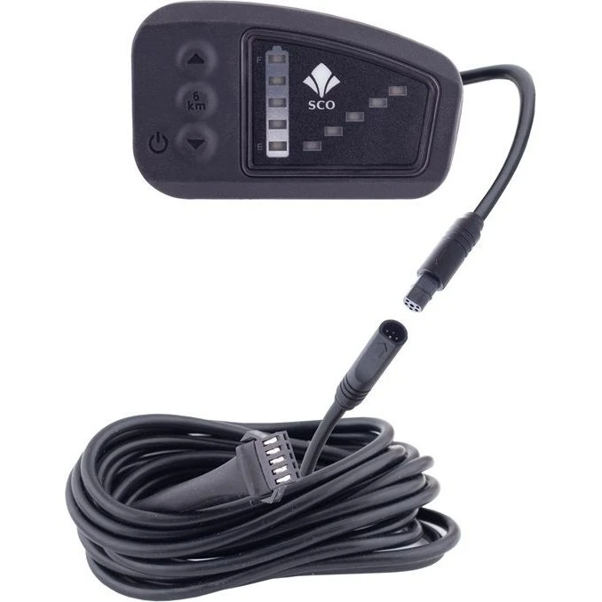 SCO LED-display til elcykel 250W med firkantet stik