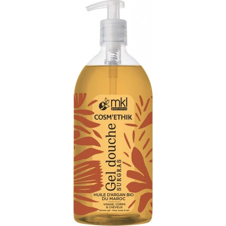 MKL Green Nature Cosm'Ethik Surgras Shower Gel med Økologisk Arganolie 1L