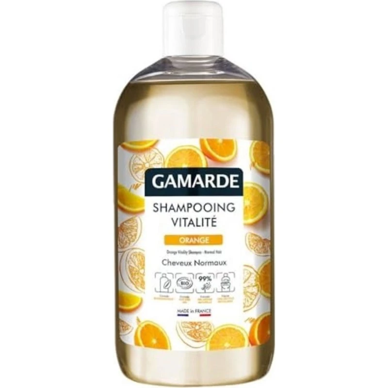 Gamarde Vitality Shampoo Orange 500 ml - Økologisk