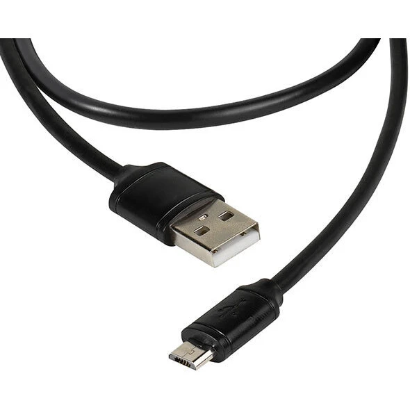 Vivanco Micro USB-kabel 2 m - sort