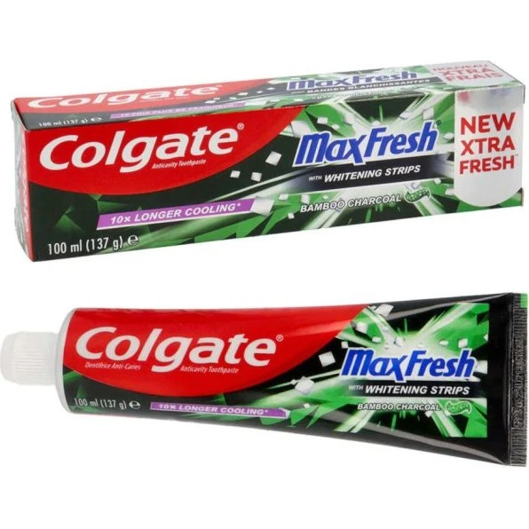 Colgate MaxFresh Whitening Strips Bamboo Charcoal 100 ml