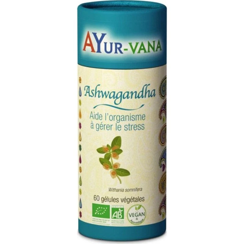 Ayur-Vana Ashwagandha Bio Stress - 60 kapsler