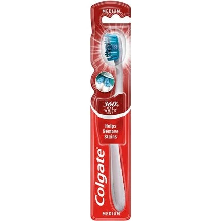 Colgate 360 Max White One Medium tandbørste