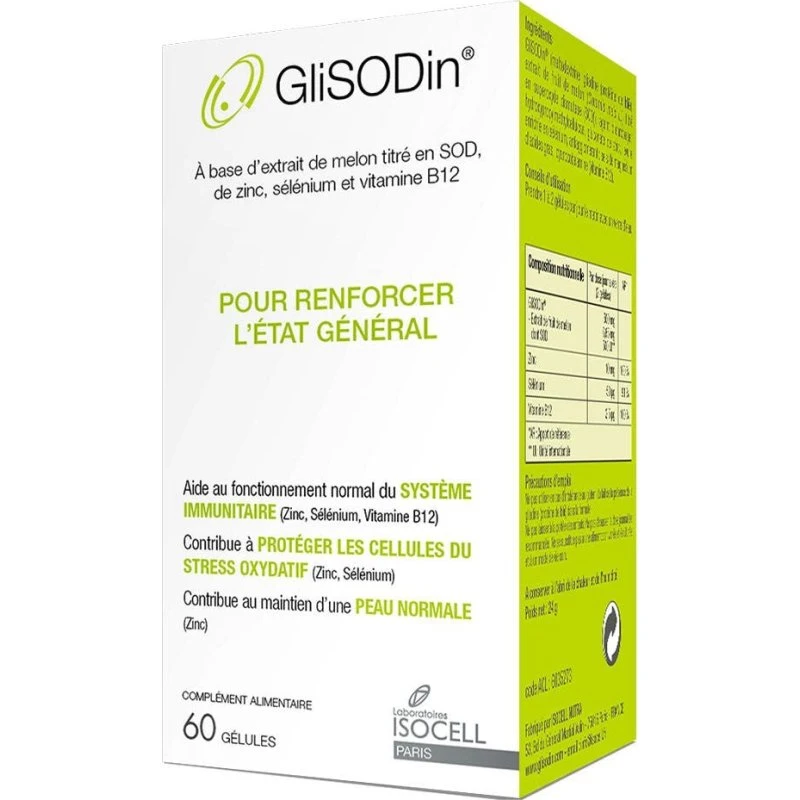 Isocell Glisodin General Status - 60 kapsler