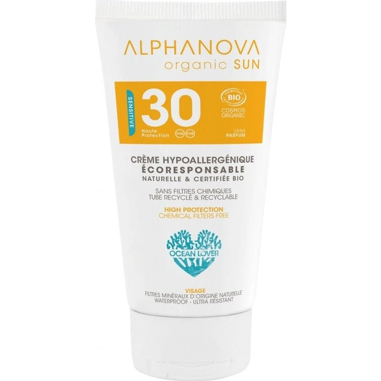 Alphanova Hypoallergen Solcreme SPF30 Bio 50g