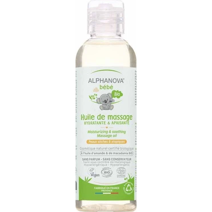 Alphanova Baby økologisk massageolie 100ml