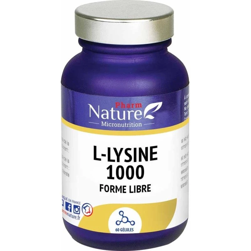 Nature Attitude L-lysin 1000 - 60 kapsler