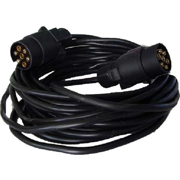 Universal kabel 8 m til trailerlys 7-polet stik