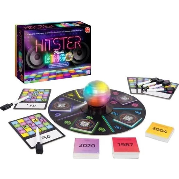 Dujardin Hitster Bingo - Musikalsk brætspil med 100 års hits