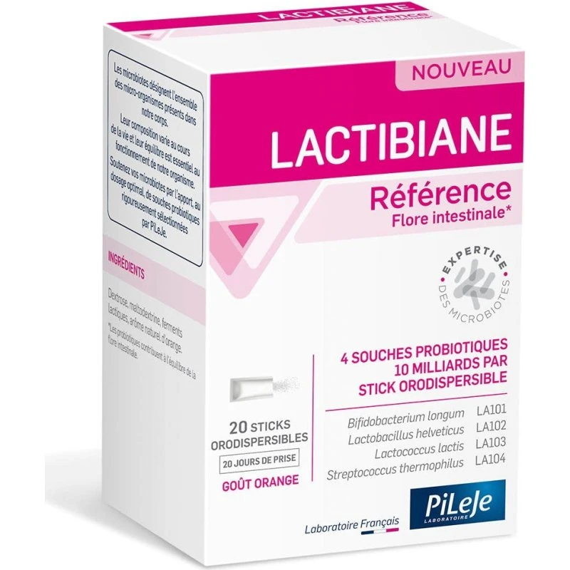 Pileje Lactibiane Reference Appelsin 20 smeltetabletter
