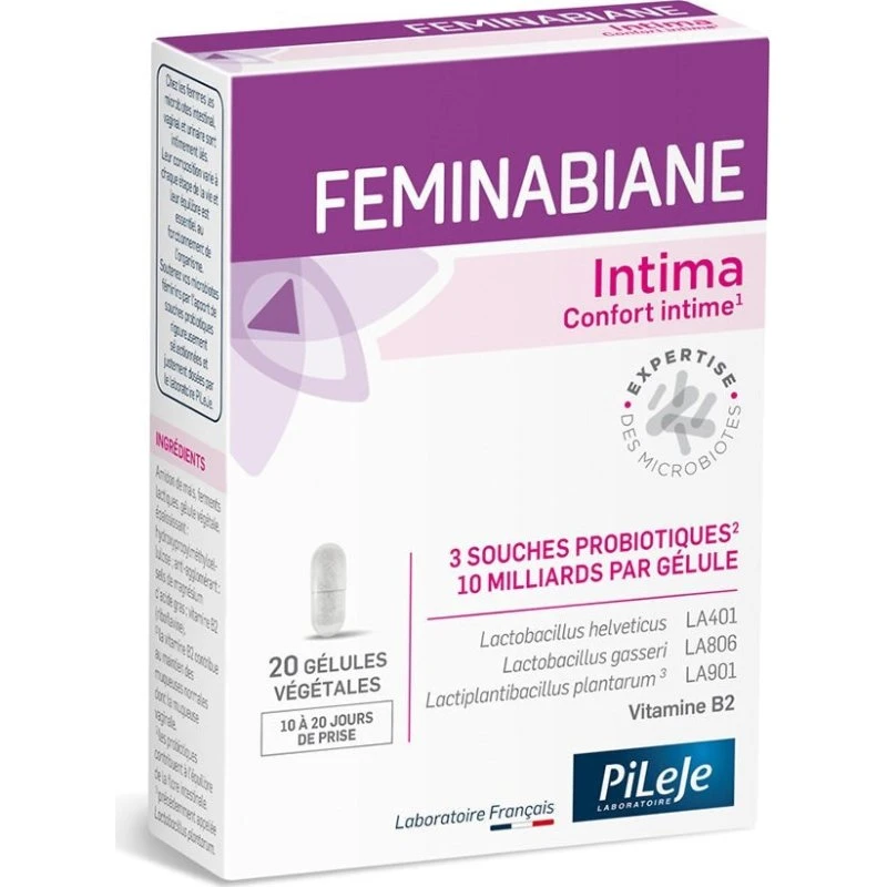 Pileje Feminabisk Intima Comfort Intime x20 kapsler