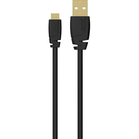 Sinox Micro-USB-kabel 2 m, sort