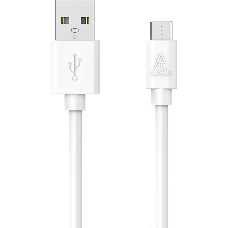 Smartline Mikro USB-kabel 1 m (USB-A) – Hvid