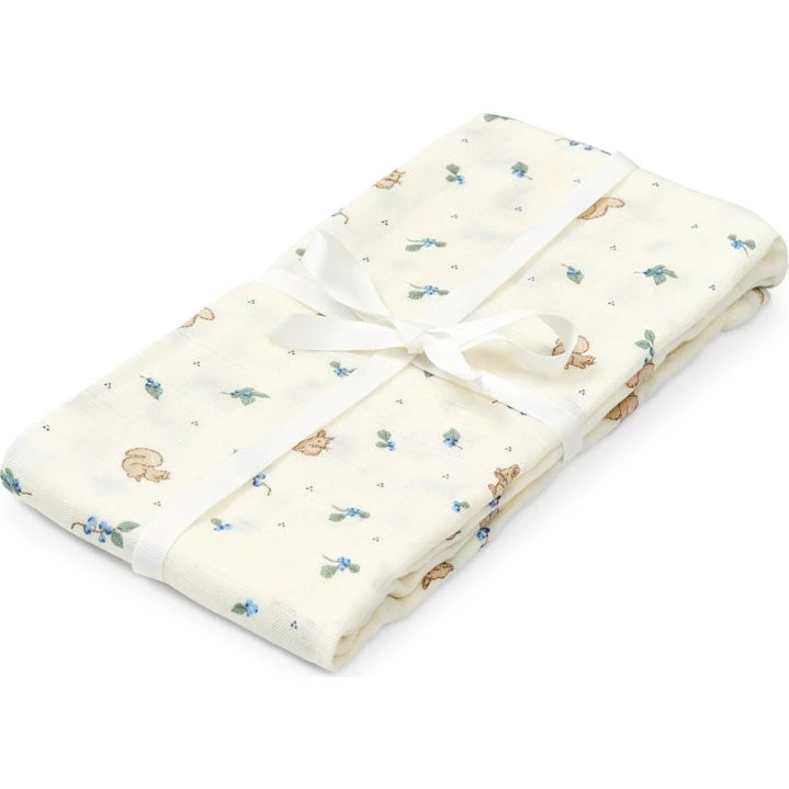 Cam Cam Copenhagen Blueberries Svøb 120x120 cm – 100% Økologisk