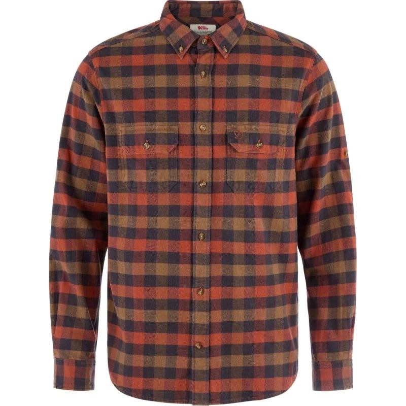Fjällräven Skog Relaxed Shirt - Autumn Leaf/W.Brown, XL