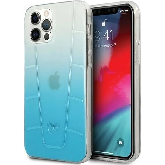 Mercedes Transparent Line Case til iPhone 12 / 12 Pro - Blå