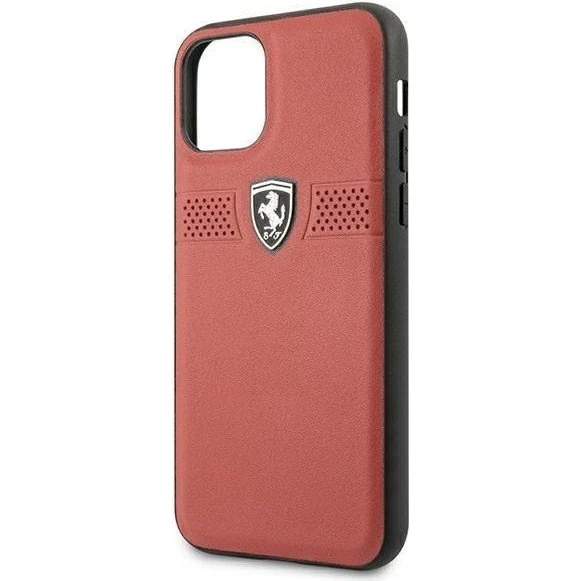 Ferrari Off Track Læderetui til iPhone 11 Pro - Rød