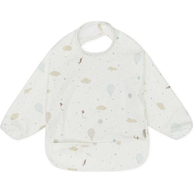 Cam Cam Dreamland hagesmæk m. ærmer – one-size, hvid/brun