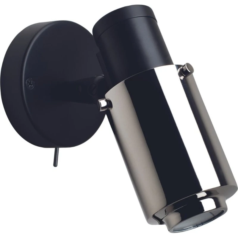 DCW Editions Biny Spot LED Væglampe - Sort/Nikkel
