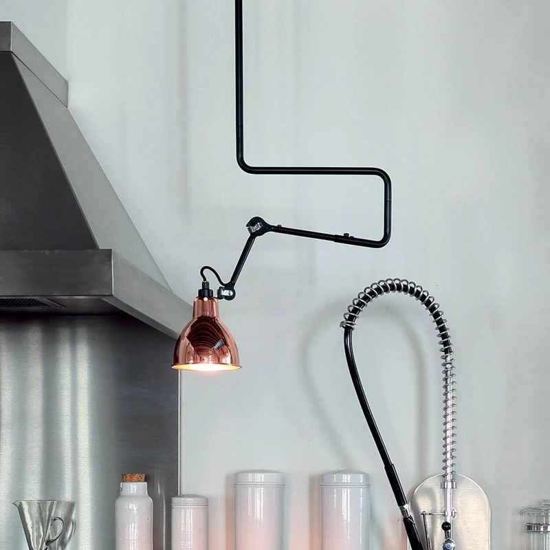 Lampe Gras 312 Loftlampe - Sort/Kobber
