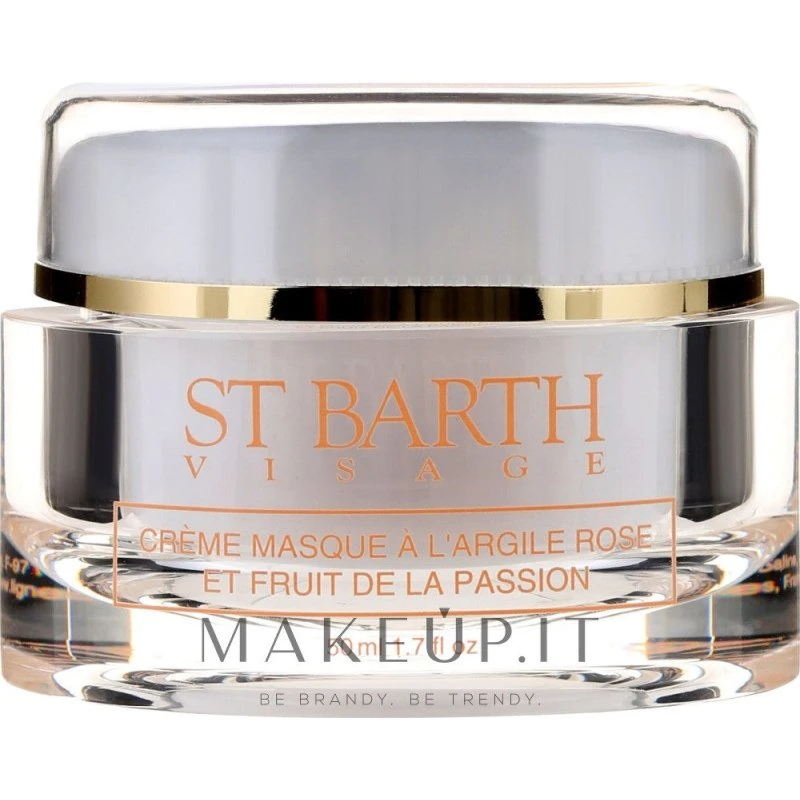 St. Barth Creme Maske med Pink Ler og Passionsfrugt