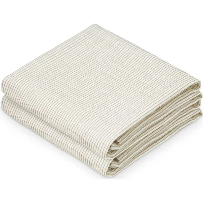 CamCam Copenhagen Stofble 2-pak Classic Camel Stripe (GOTS)