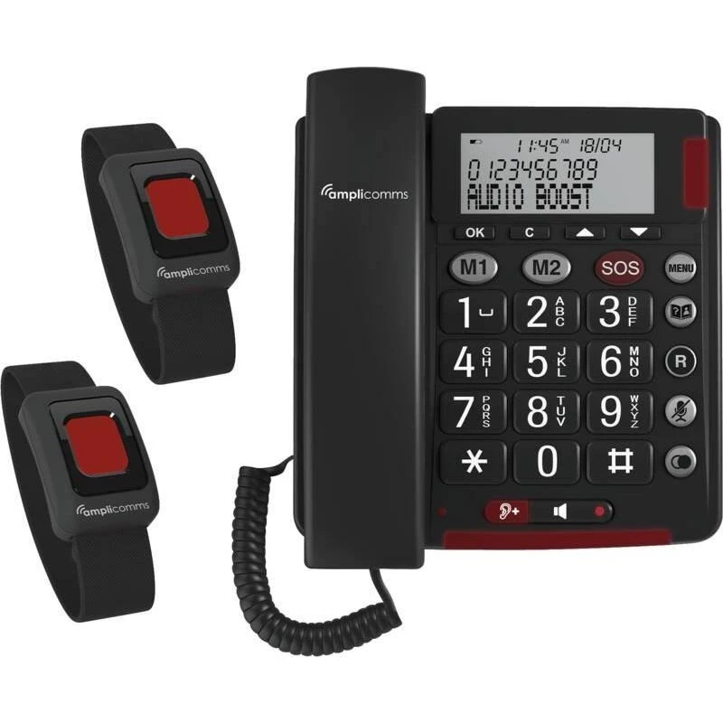 Amplicomms BigTel 50 Alarm Plus Duo - Mørkegrå