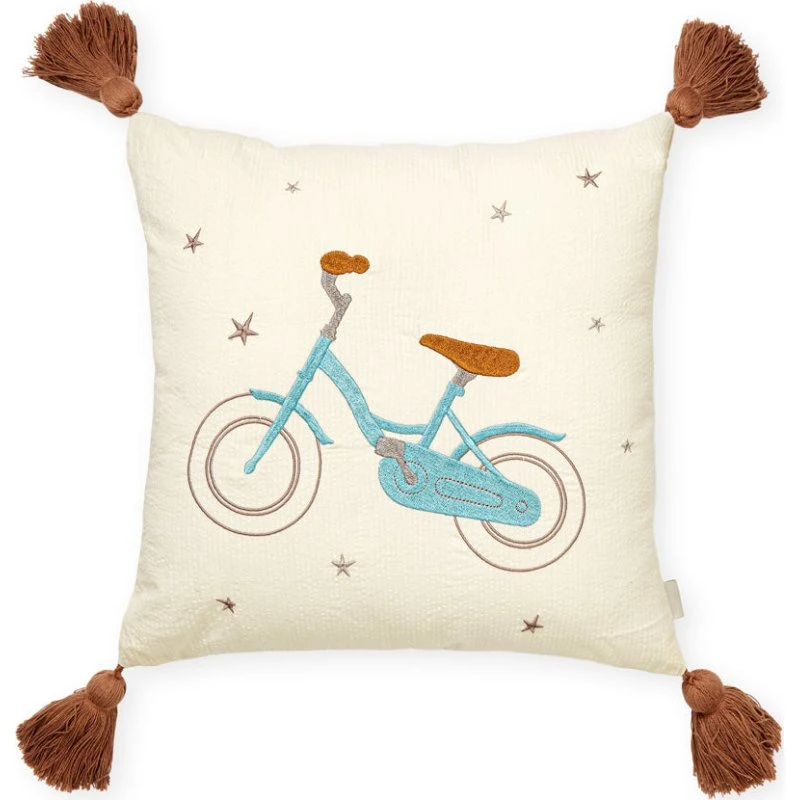 Cam Cam Copenhagen Bicycle broderet pude