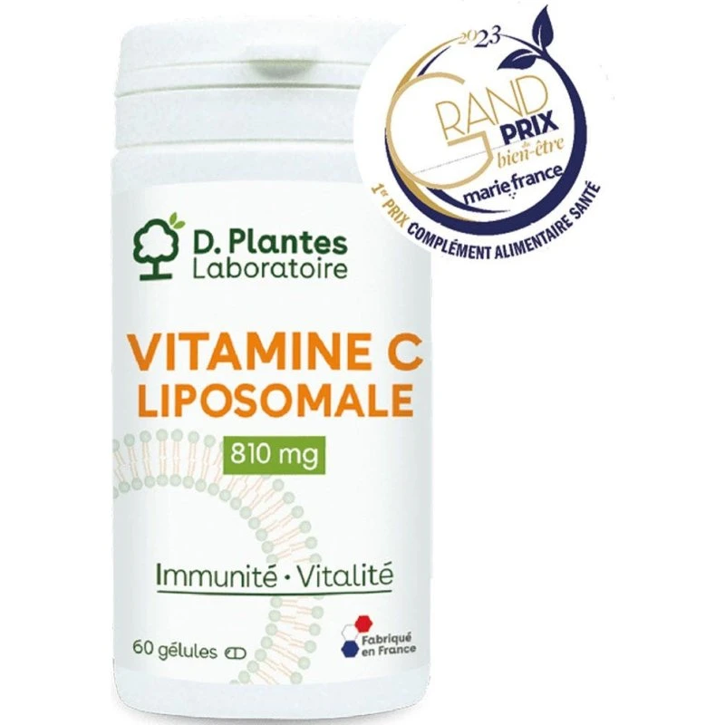 D. Plantes Liposomal C-vitamin 810mg - 60 kapsler