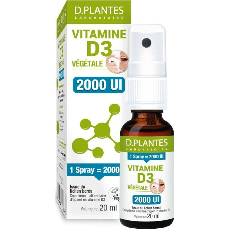 D. Plantes Vegetabilsk Vitamin D3 2000 IE Spray 20ml