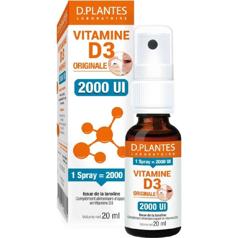 D Plantes Original Vitamin D3 Spray 2000 IE 20ml