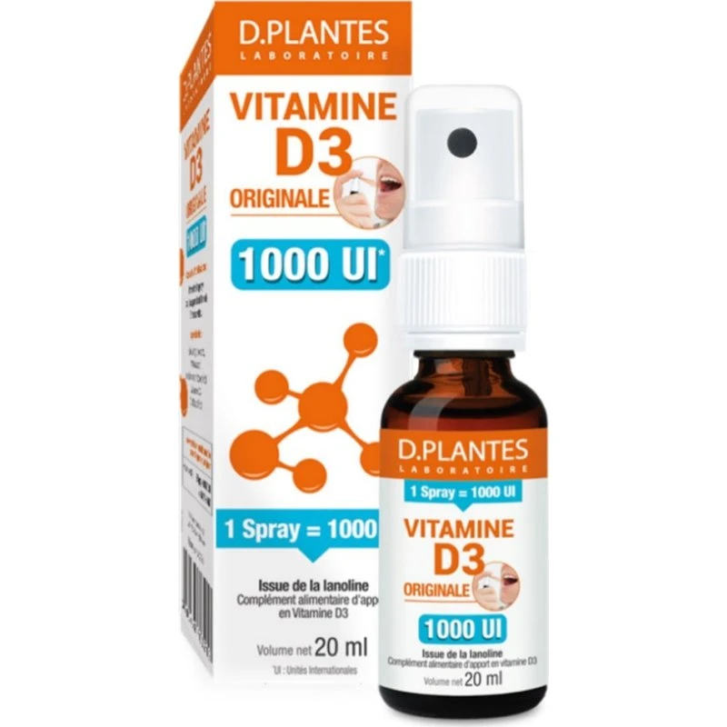 D. Plantes Original Vitamin D3 Spray 1000 IE 20ml