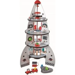 Hape Legesæt: Rumskib med 20 dele (træ)