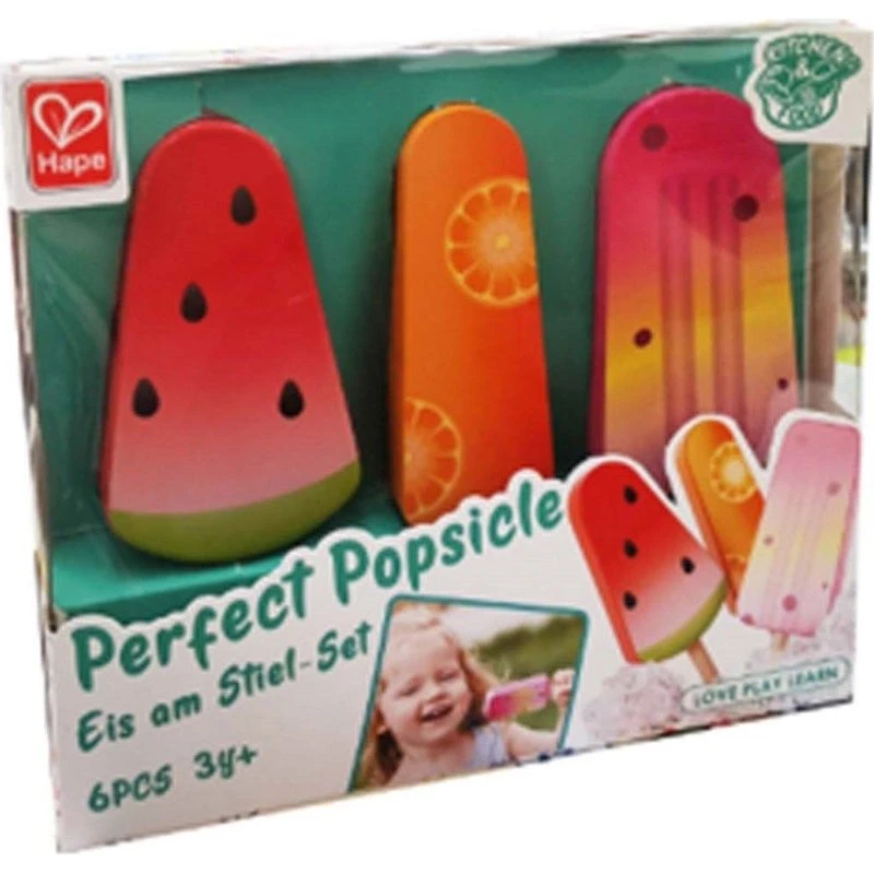 Hape ispinde i træ, 3 stk – legetøjsmad