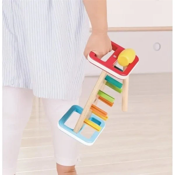 Hape Hammerbræt Regnbue – hammerlegetøj 1+ år