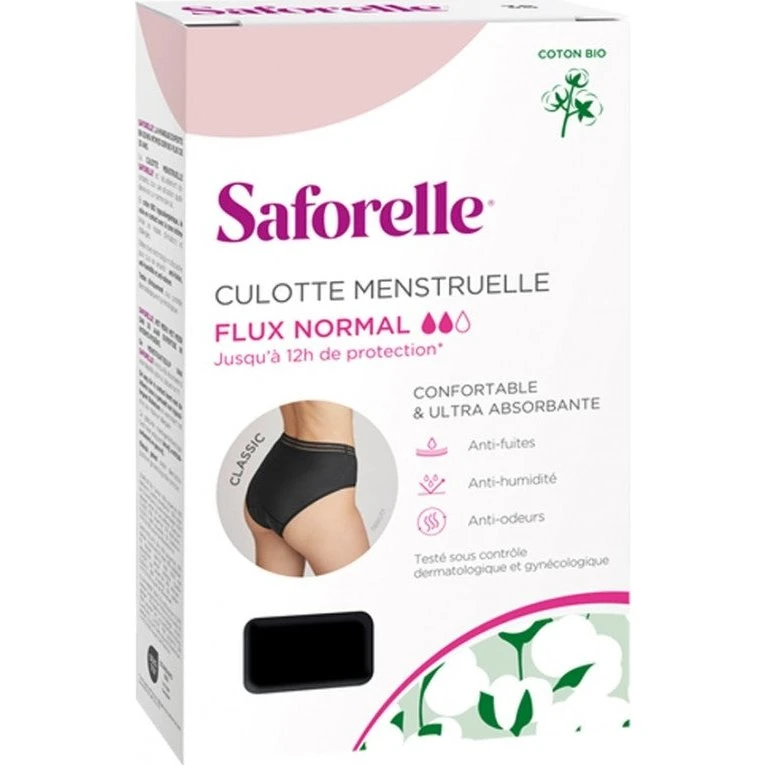 Saforelle Økologiske Menstruationstrusser Normal Flow, Str. 40