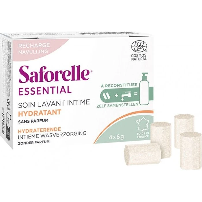 Saforelle Essential Refill Intima Fugtgivende 4x6g