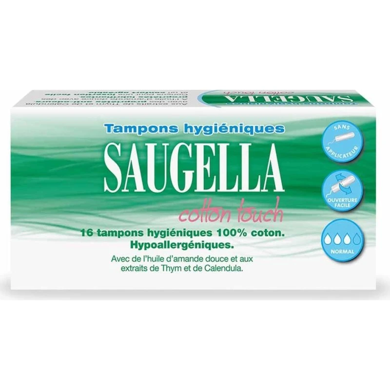 Saugella Cotton Touch Hygiejniske Vatpinde Normal x16