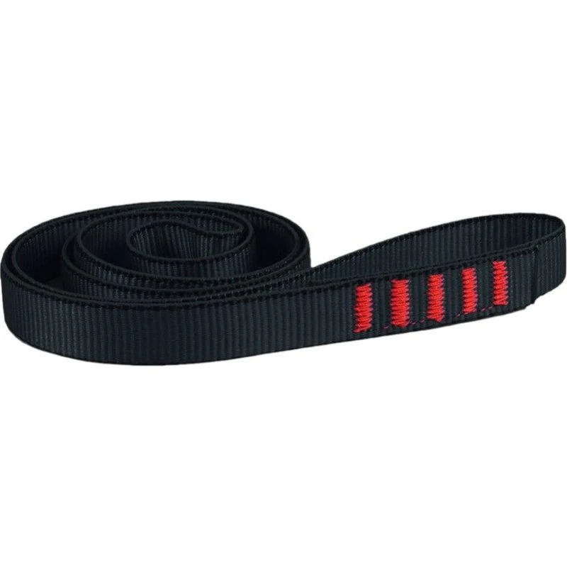 Edelweiss Sling Flat 18mm x 180cm (5 stk) - Sort
