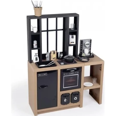 Smoby Loft Legekøkken – Brun 96×74×29 cm