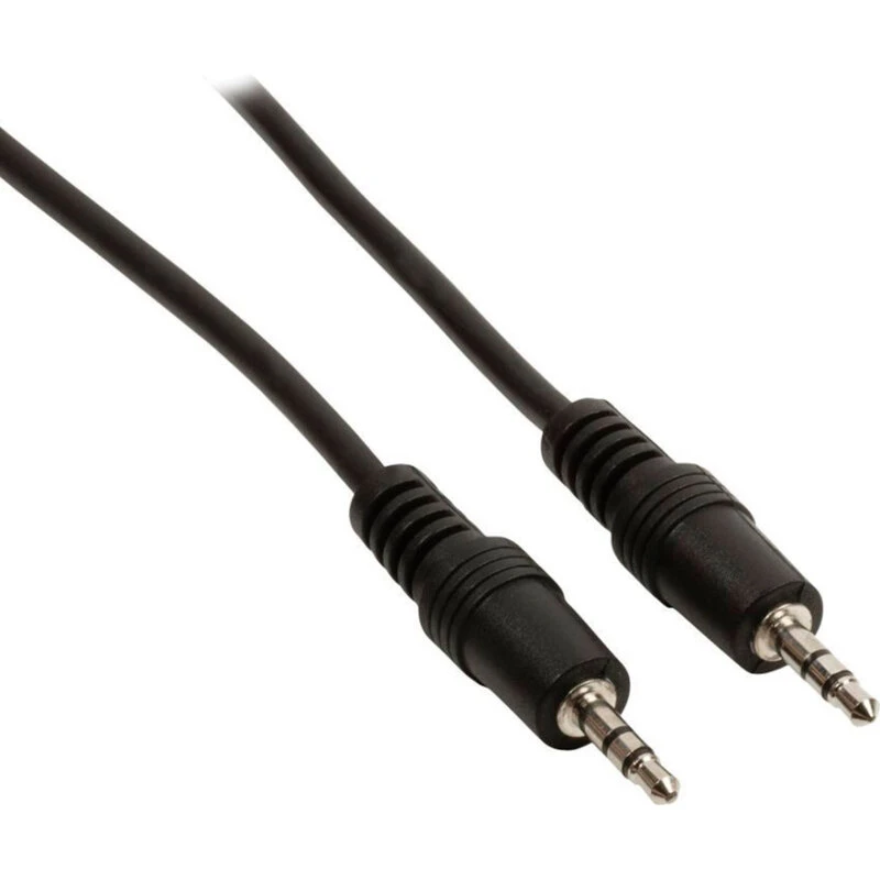 Goobay Minijack kabel 3,5 mm 0,5 m - stereo (sort)