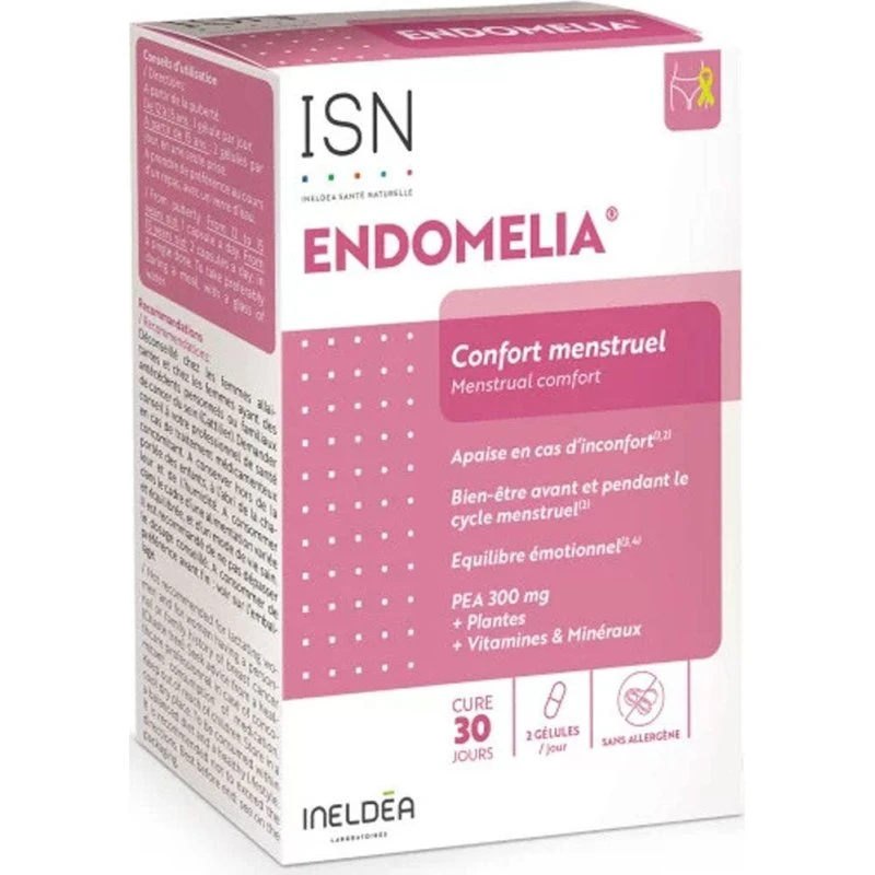 Ineldea Endomelia Comfort Menstrual 60 kapsler