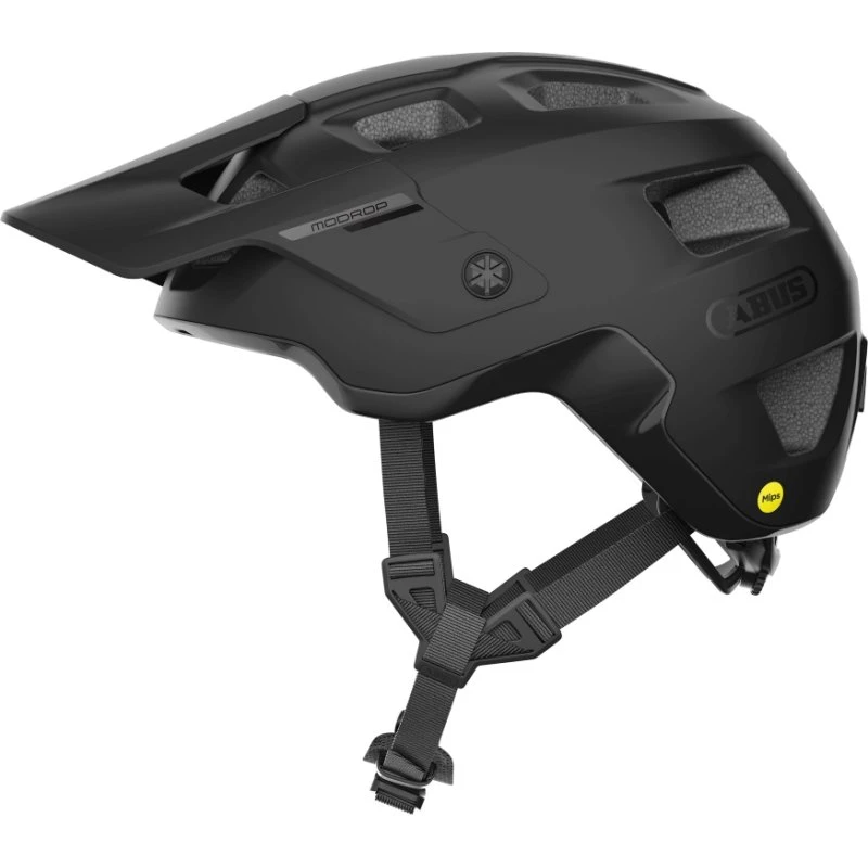 ABUS MoDrop MIPS Mountainbike-hjelm, Velvet Black, L