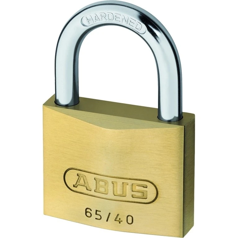 ABUS Hængelås 65/40 (2 stk.) - Messing med hærdet stålbøjle
