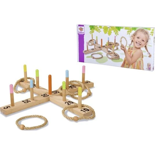 Eichhorn Outdoor Quoits Set - Klassisk ringspil i træ