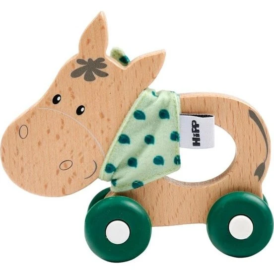 Eichhorn Baby HIPP Træ-skubbefigur Æsel