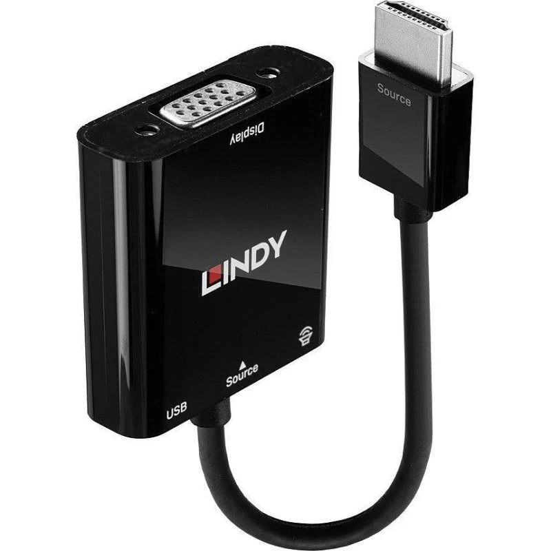 Lindy HDMI til VGA & lydkonverter - Sort