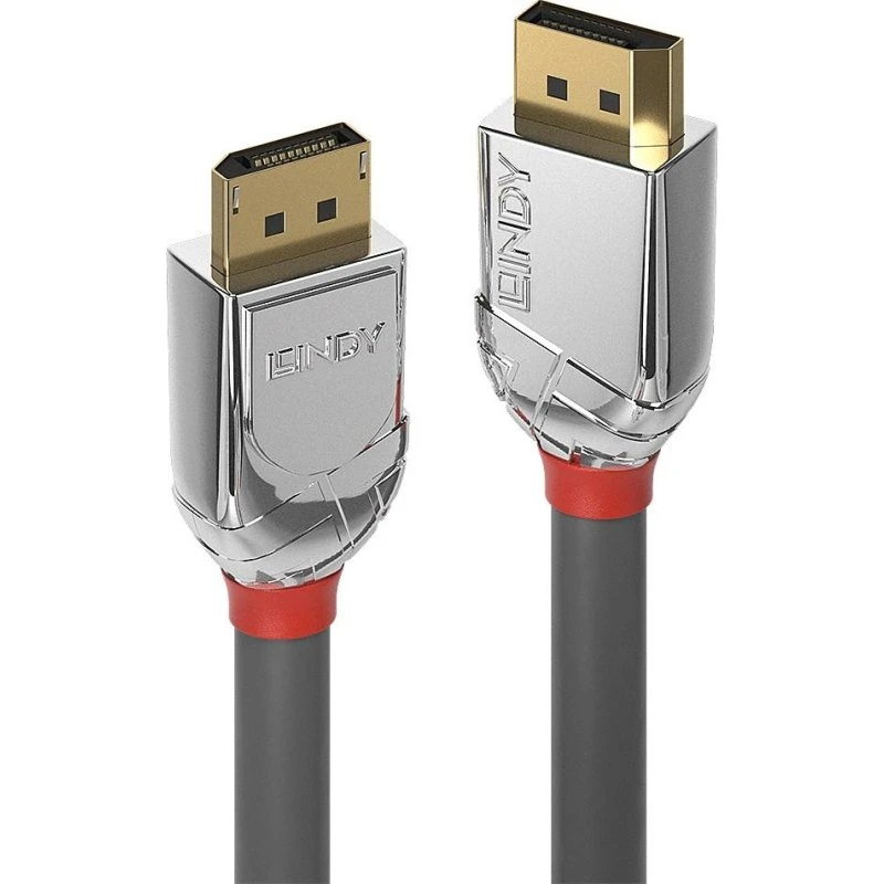 LINDY Cromo Line DisplayPort 1.2 Kabel - 3 m - Grå