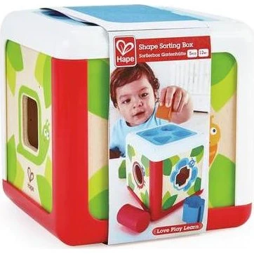 Hape Shape Box – træ formsorteringskasse (havetema, 12m+)