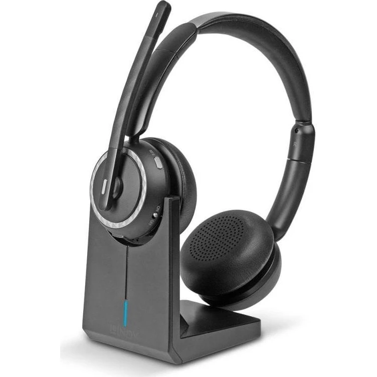 LINDY L118 Trådløst støjreducerende headset med opladningsbase